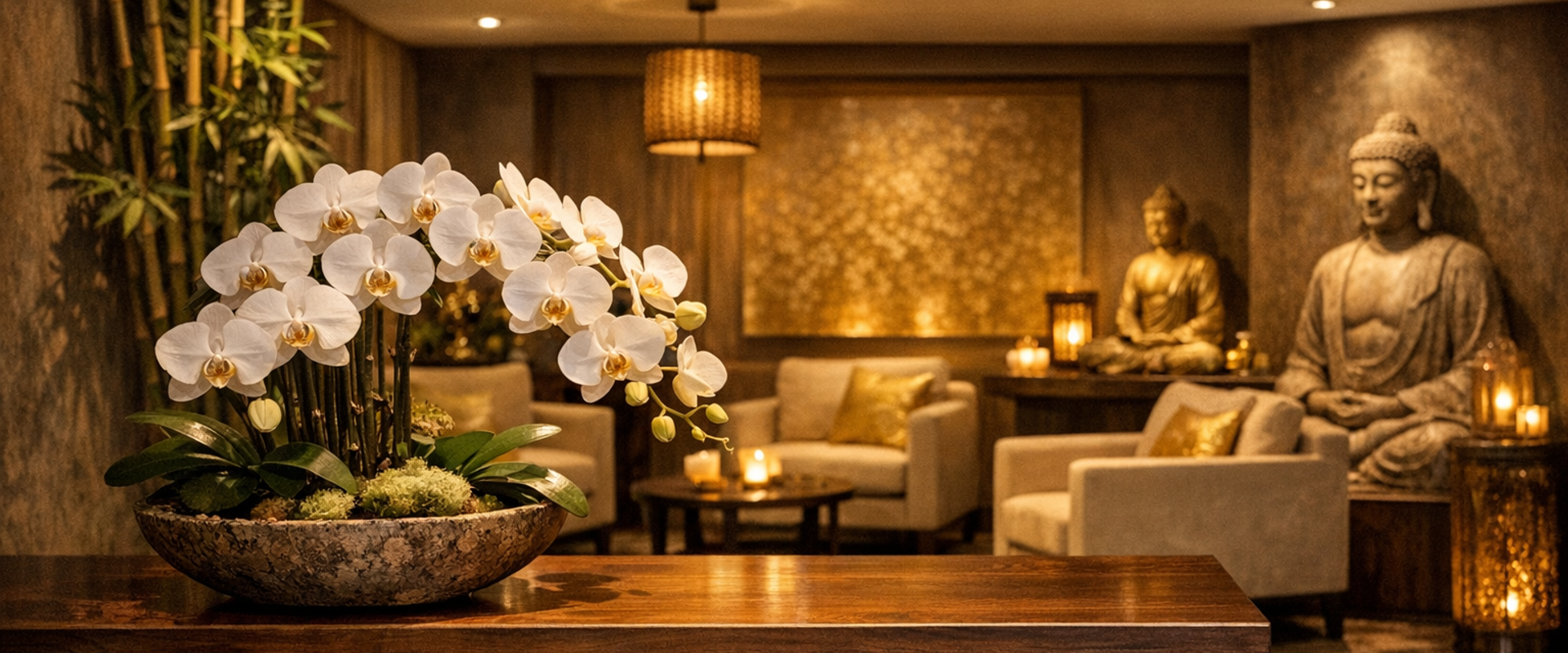 Entspannende Spa Atmosphäre